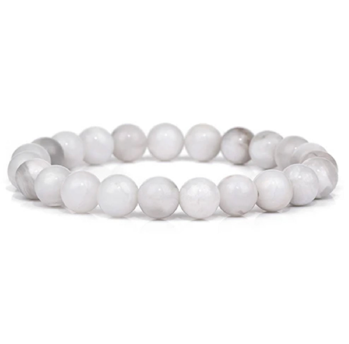 White Agate Crystal Power Bracelet