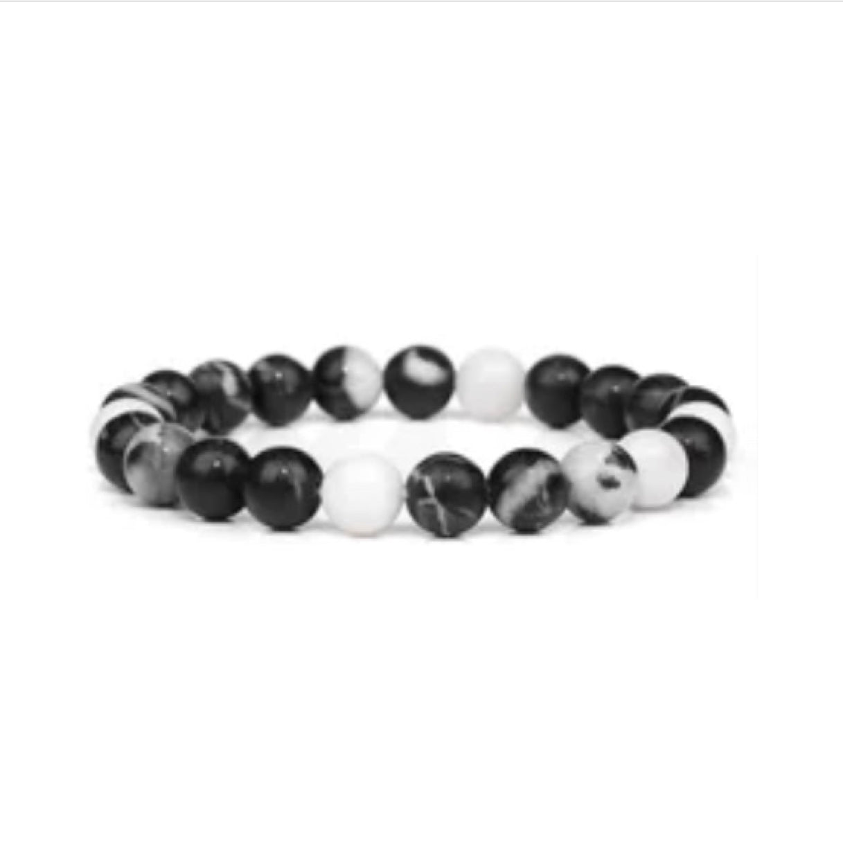 Black Zebra Crystal Power Bracelet