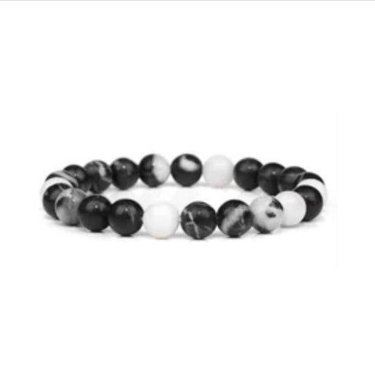 Black Zebra Crystal Power Bracelet