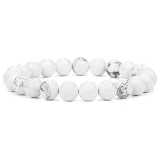 White Turquoise Crystal Power Bracelet