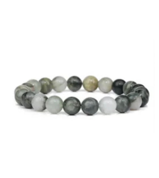 Green Grass Crystal Power Bracelet