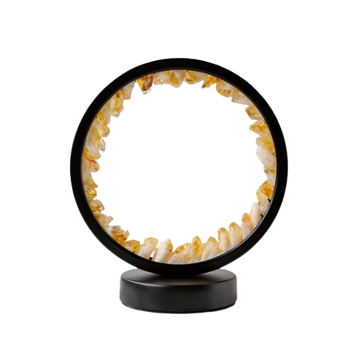 Citrine Black Lamp