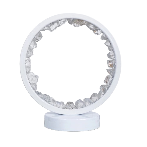 Clear Quartz White Lamp