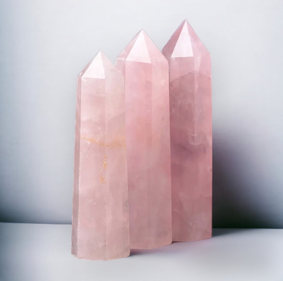 Rose Quartz Healing Tower