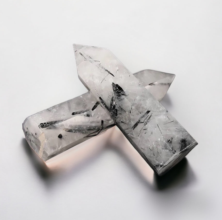 White Rutilated Quartz Healing Tower