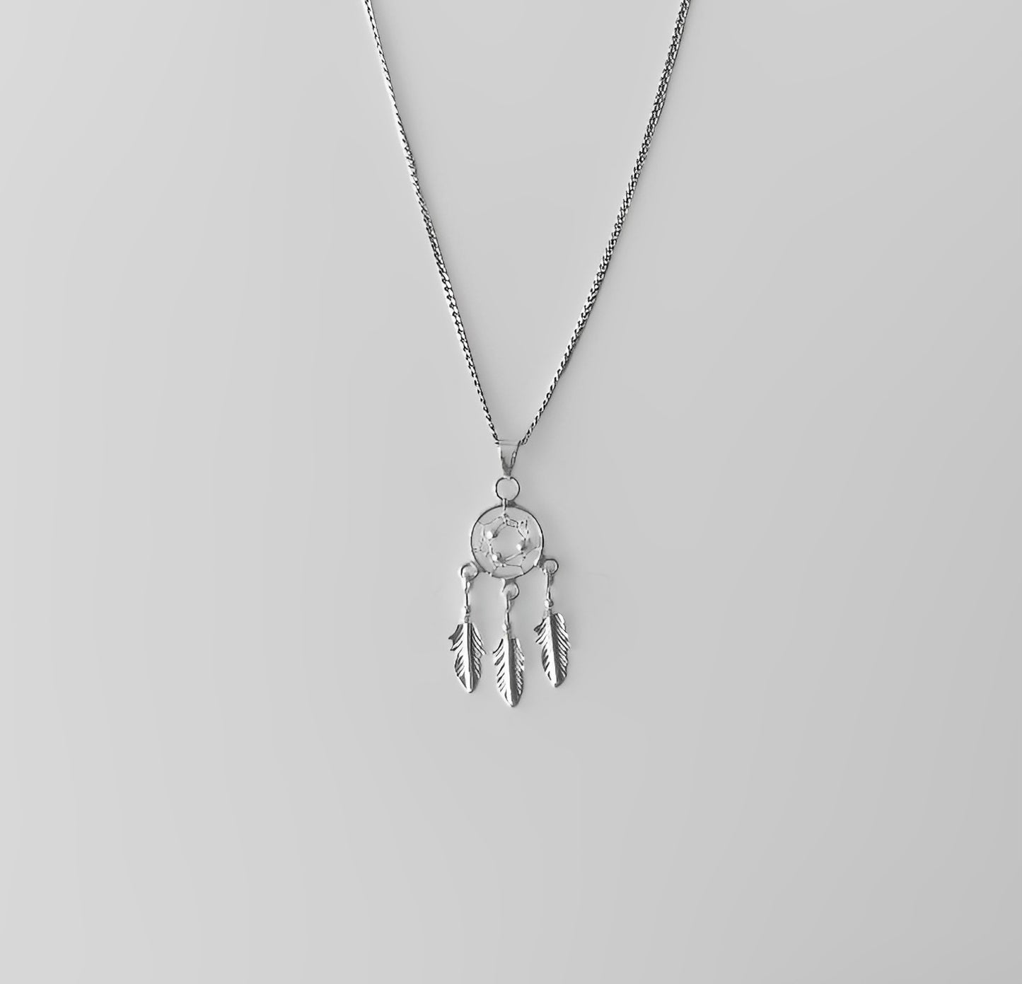 Silver Pendant Dream Catcher 4