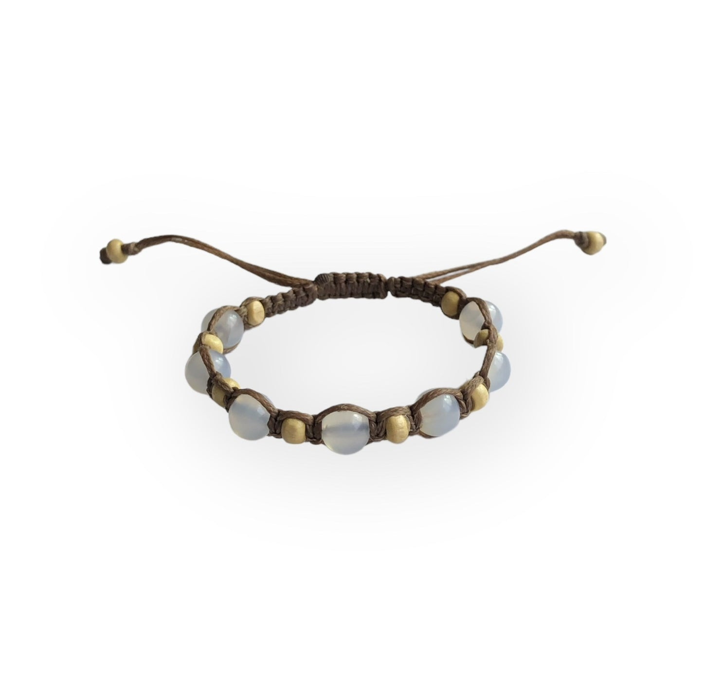 Clear Quartz Macrame Bracelet