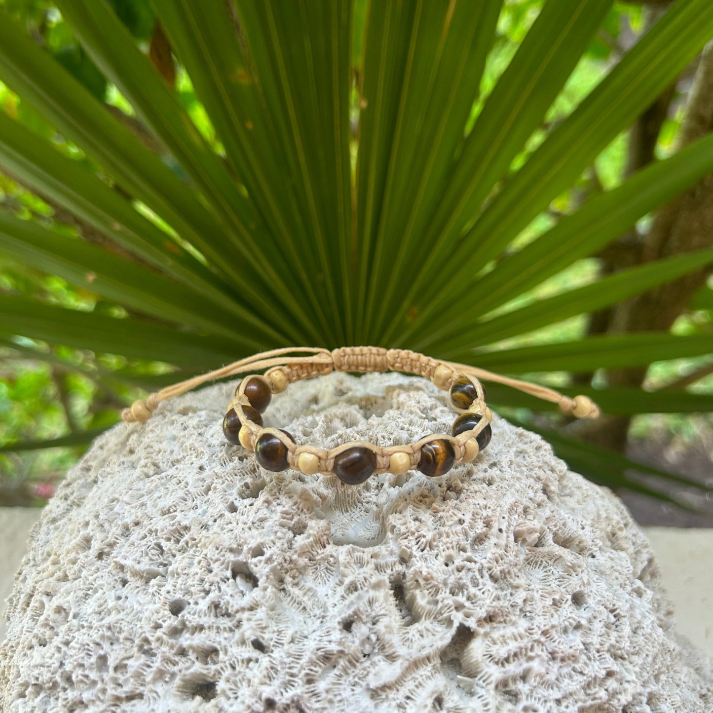 Tiger Eye Macrame Bracelet