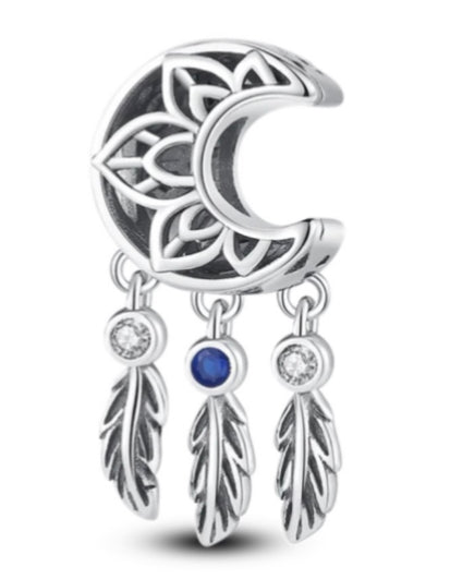 Dream Catcher Moon Charm
