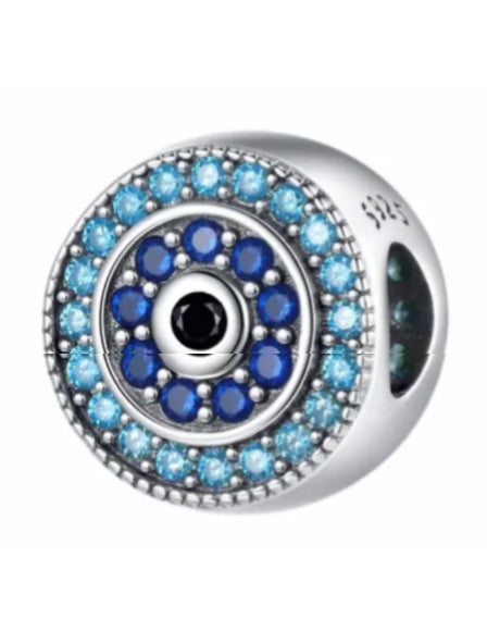Evil Eye Light Blue Dark Blue Charm
