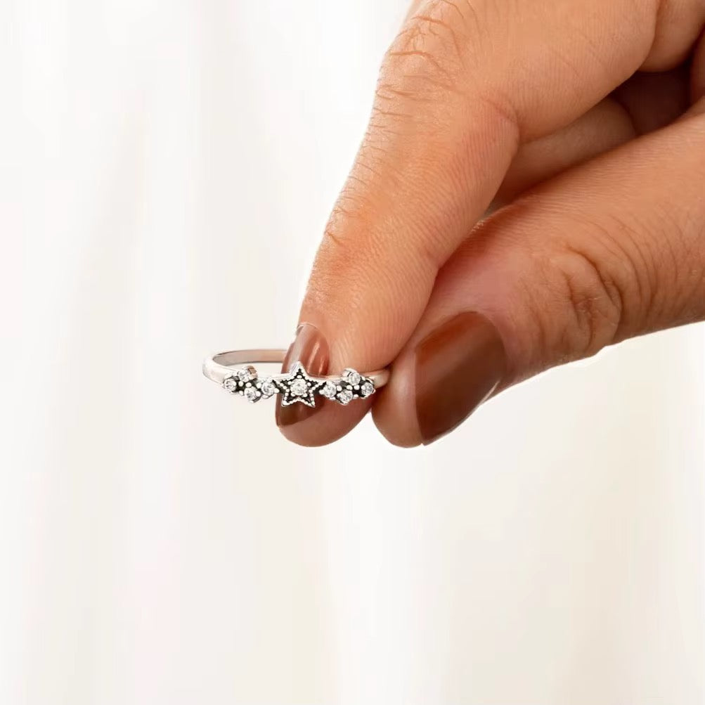 Star Constellation Sterling Silver Ring