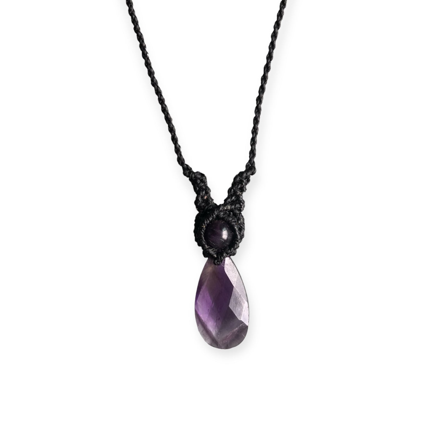 Amethyst Macrame Necklace