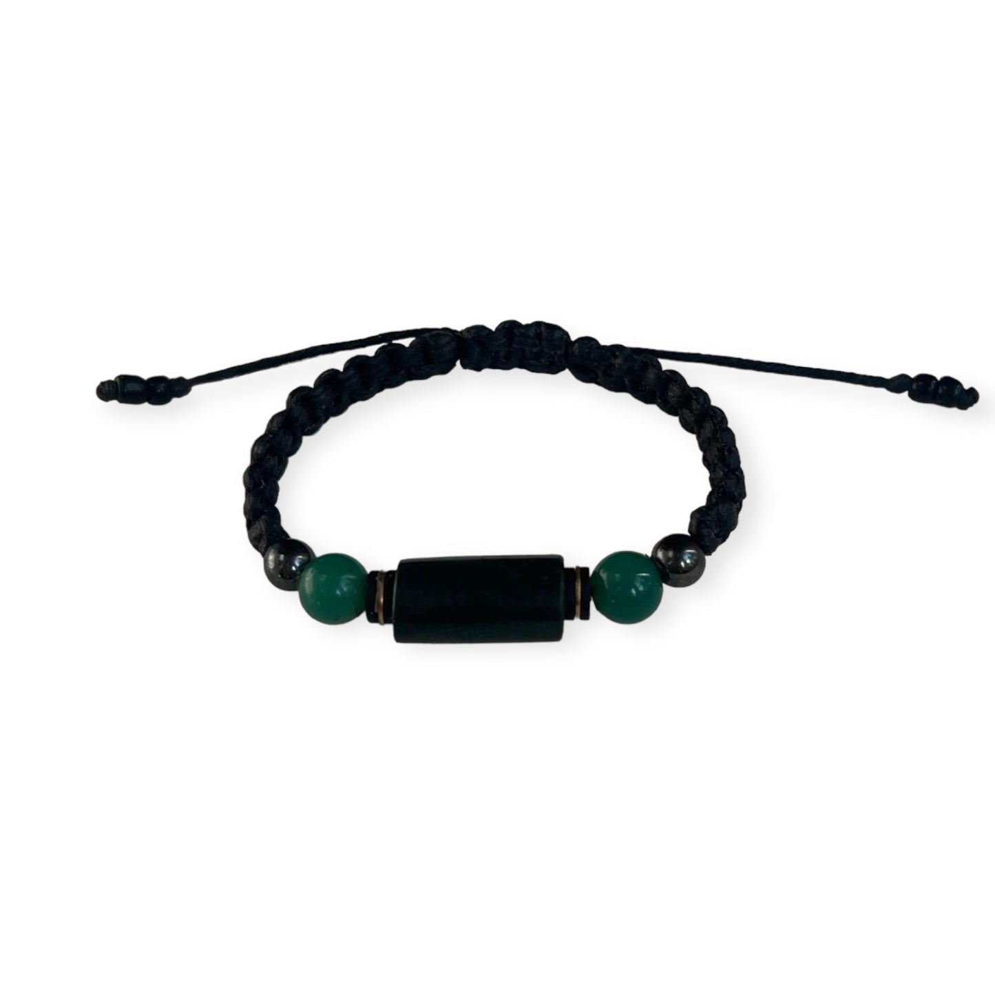 Mexican Jade & Aventurine Macrame Bracelet 1