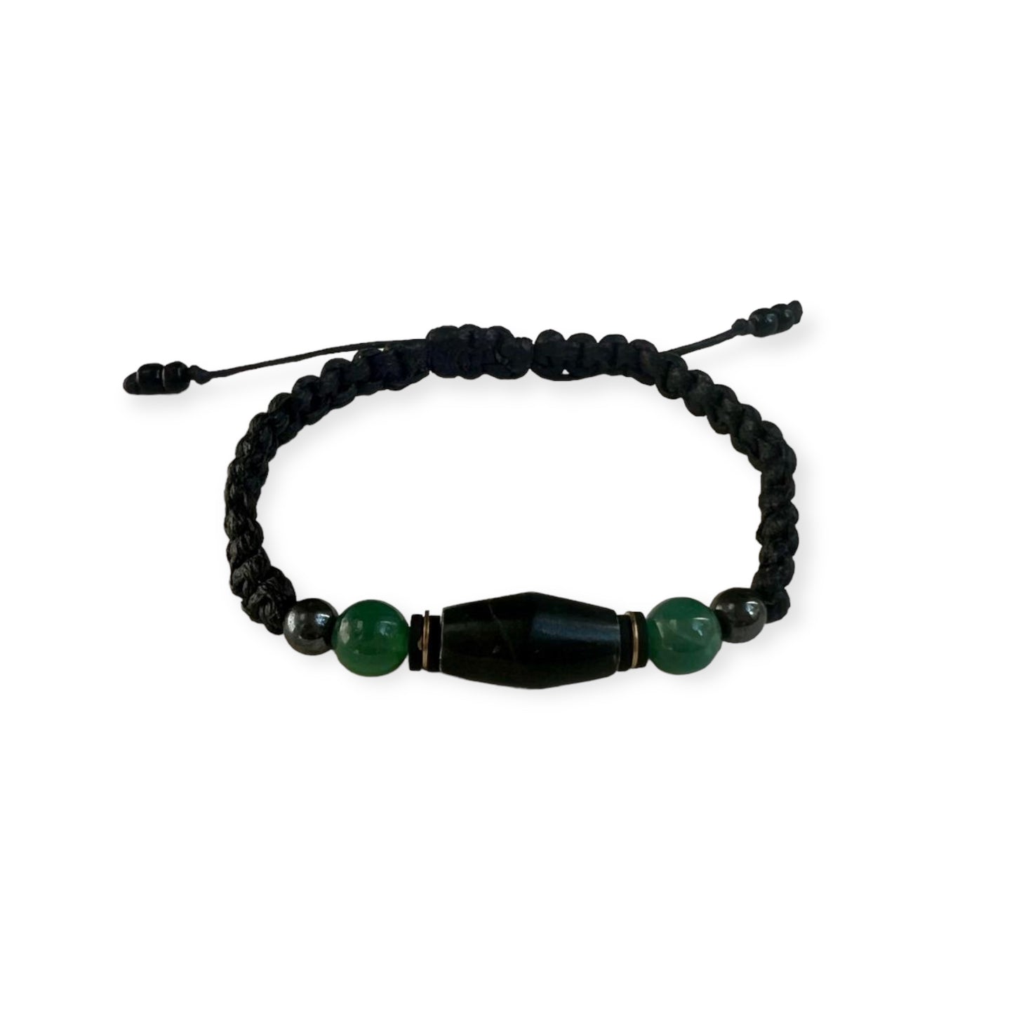Mexican Jade & Aventurine Macrame Bracelet 2