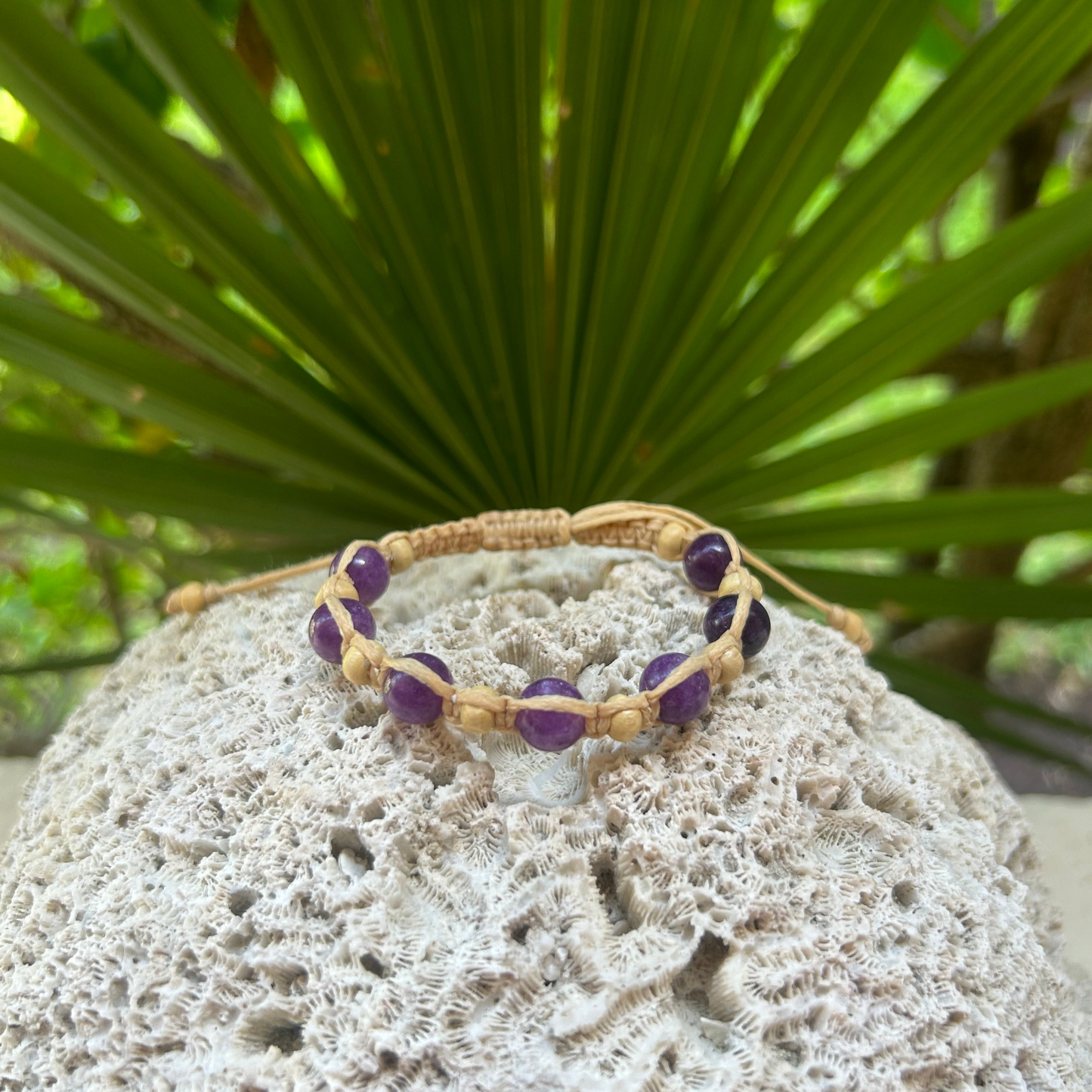 Sugilite Macrame Bracelet