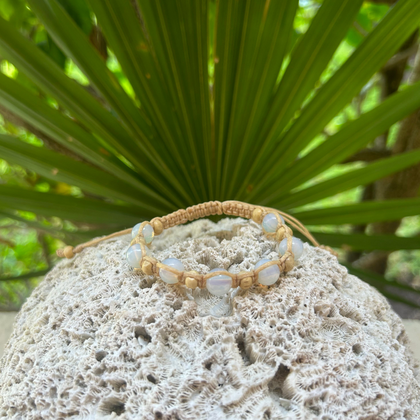 Clear Quartz Macrame Bracelet