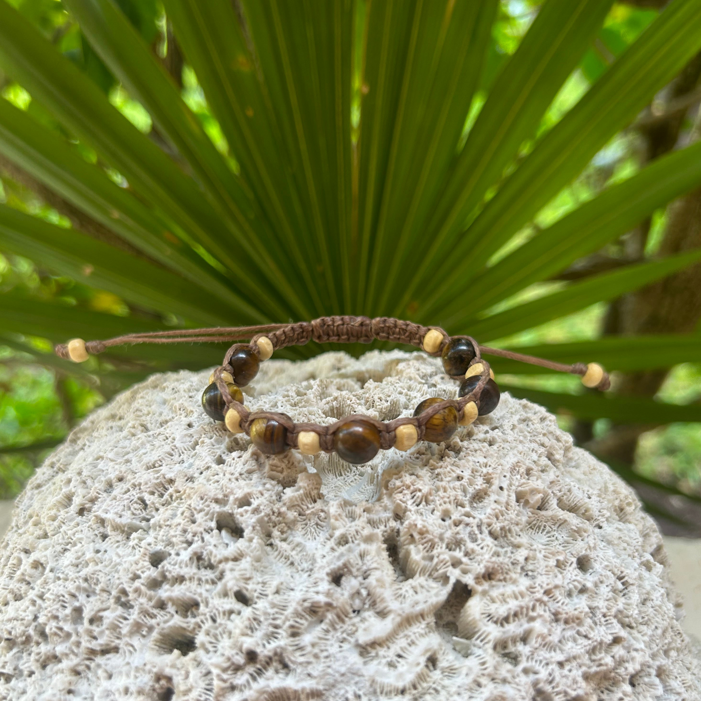 Tiger Eye Macrame Bracelet