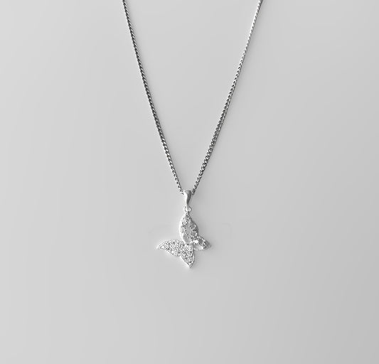 Silver Pendant Butterfly 3