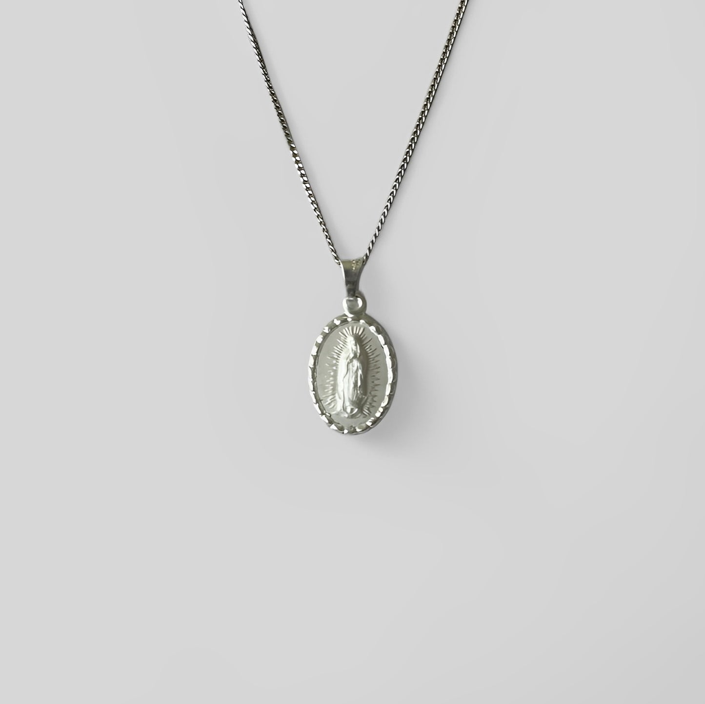 Silver Pendant Guadalupe Virgin