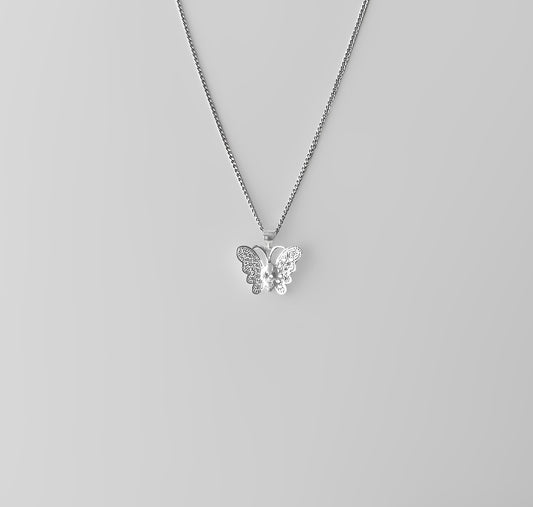 Silver Pendant Butterfly 1