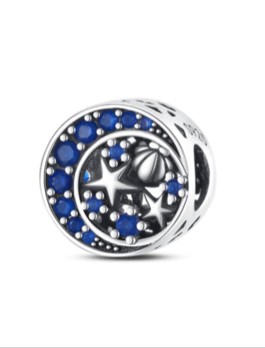 Blue Moon Star Charm