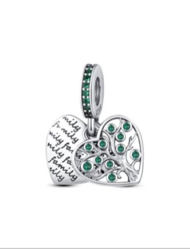 Heart Tree of Life Family Charm