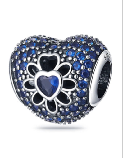 Blue Heart Charm