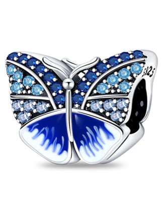 Big Blue Butterfly Charm