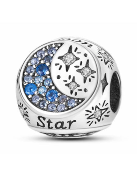 Moon and Stars Abstract Charm