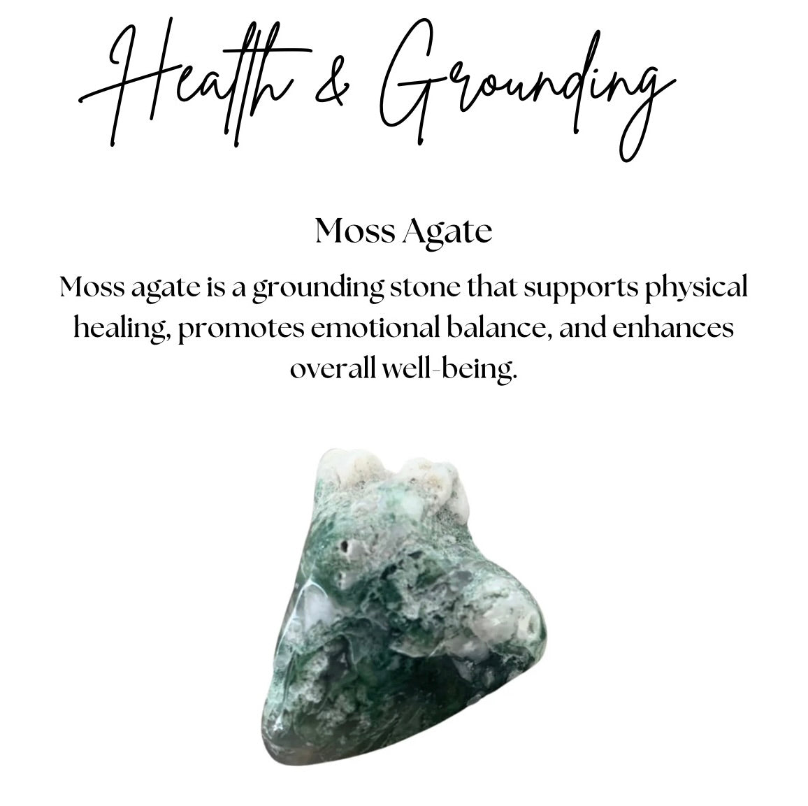 Moss Agate Ajustable Ring