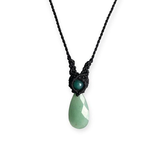 Aventurine Macrame Necklace